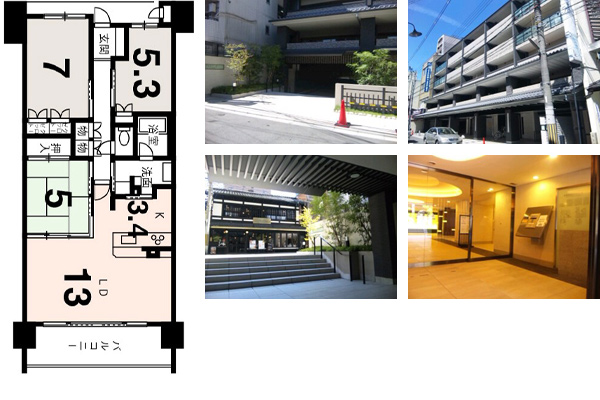 中古マンション 四条烏丸クロスマーク