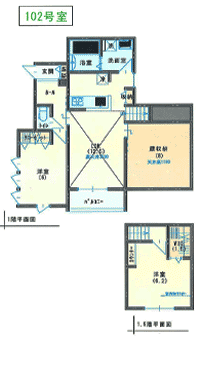 102号室間取り図